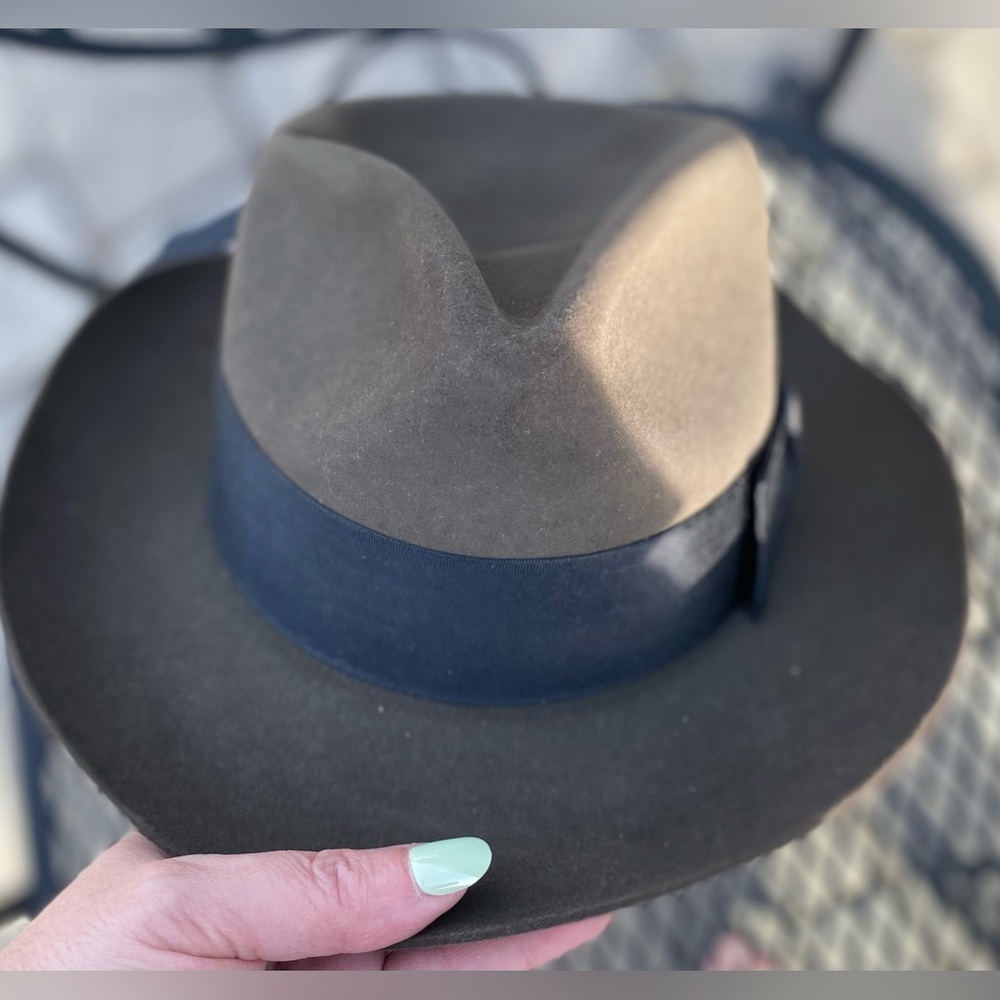Stetson Cowboy Hat The Gun Club Cabelas Three Forks Hat Size 54 Size 6 3/4 - Picture 15 of 17
